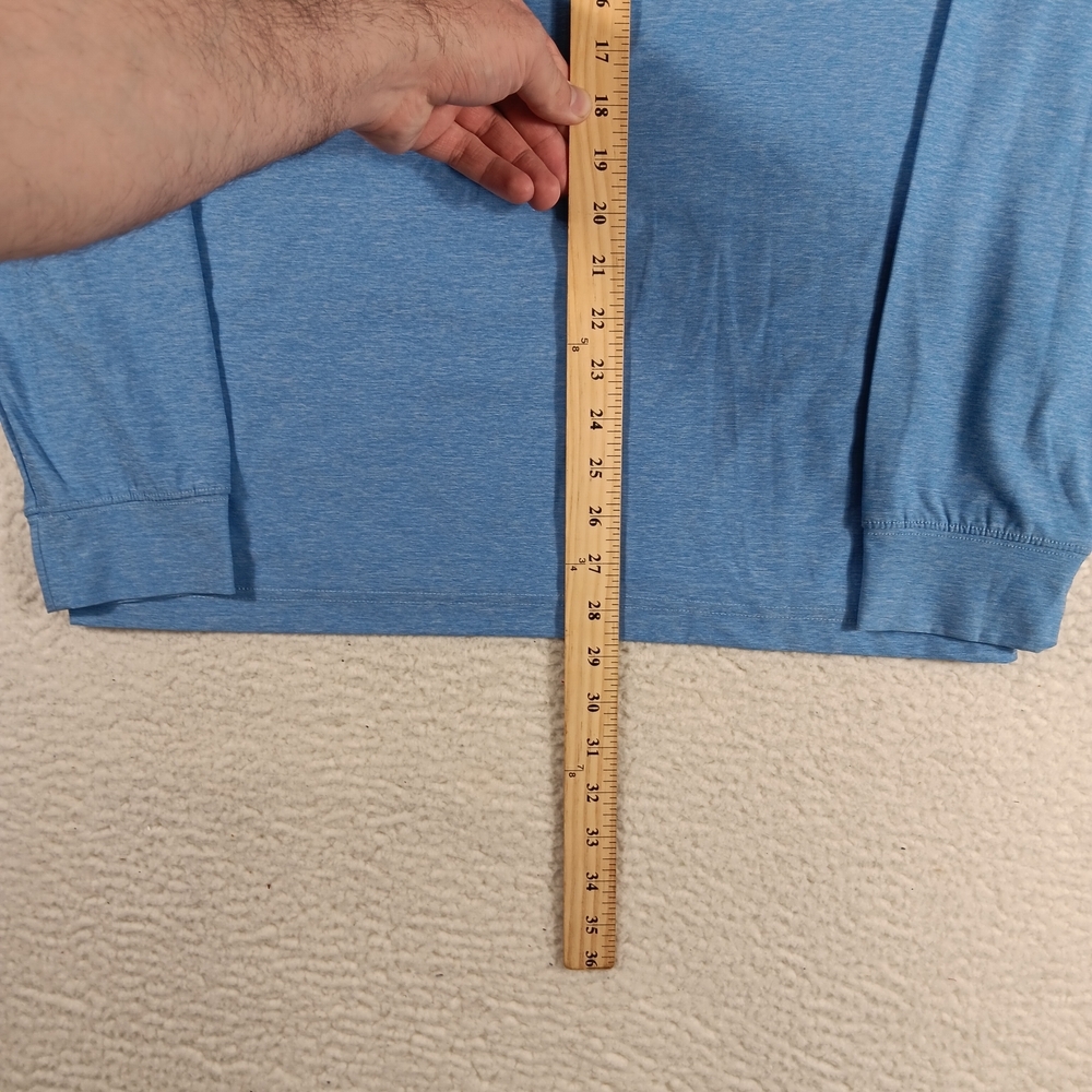 Straight Down Pullover Mens XL Blue Crusher Quarter Zip Golf Performance - Picture 9 of 12